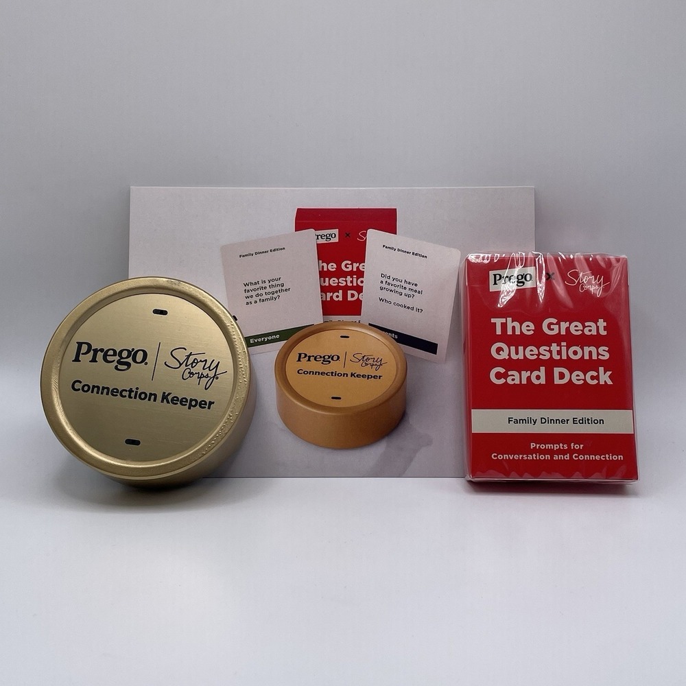 Prego x StoryCorps Connection Keeper Meal Essentials Dinner Together DEVICE ONLY